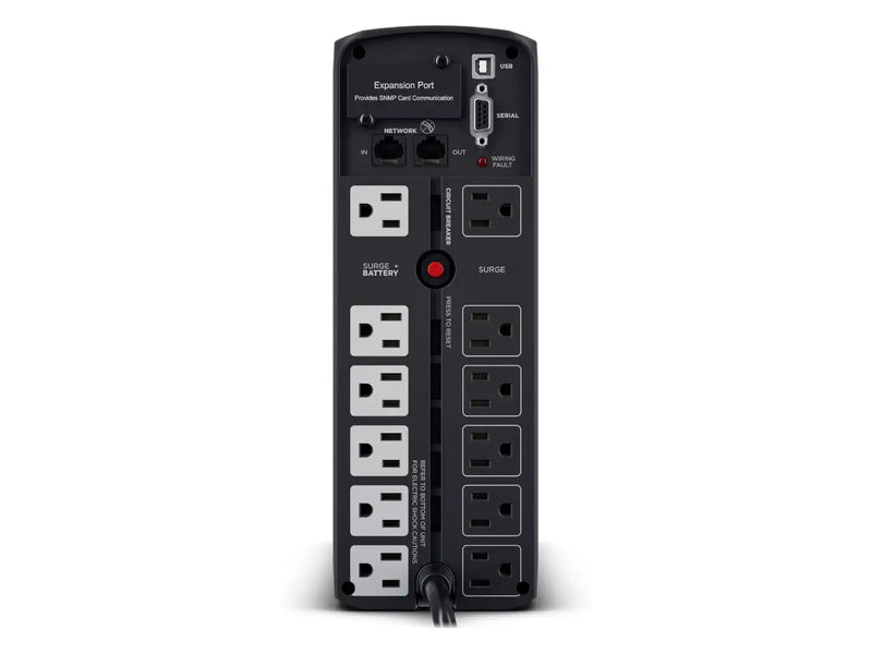 CyberPower PFC Sinewave UPS System, 1500VA/1000W, 12 Outlets, Mini Tower, Black (CP1500PFCLCD)