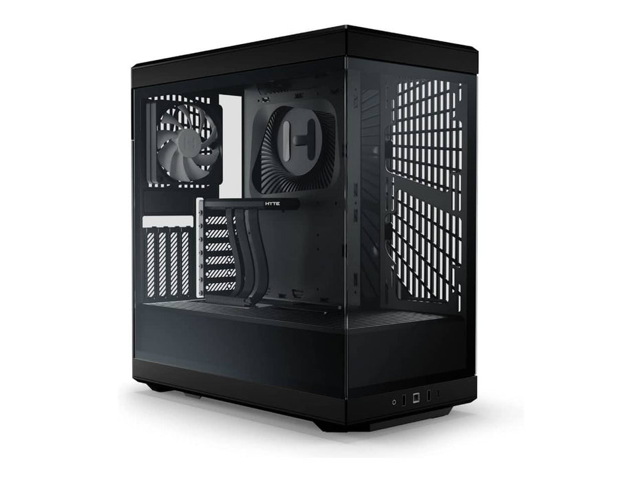 HYTE Y40 S-Tier Aesthetic Panoramic Tempered Glass Computer Case, ATX Mid Tower, Vertical GPU with PCIe Riser Included (CS-HYTE-Y40-B)