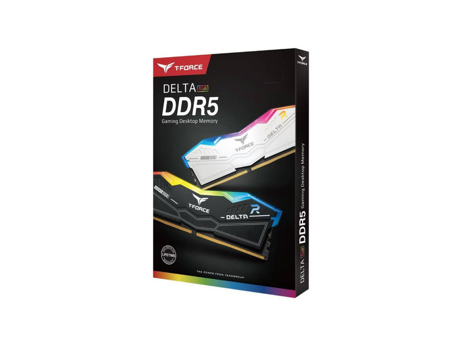 TeamGroup T-Force Delta RGB 64GB (2 x 32GB) DDR5-5200 Desktop Memory (FF3D564G5200HC40CDC01)