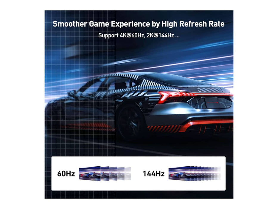 Benfei DisplayPort to HDMI Cable, 6FT, Nylon Braided, 4K@60Hz, Uni-Directional Only