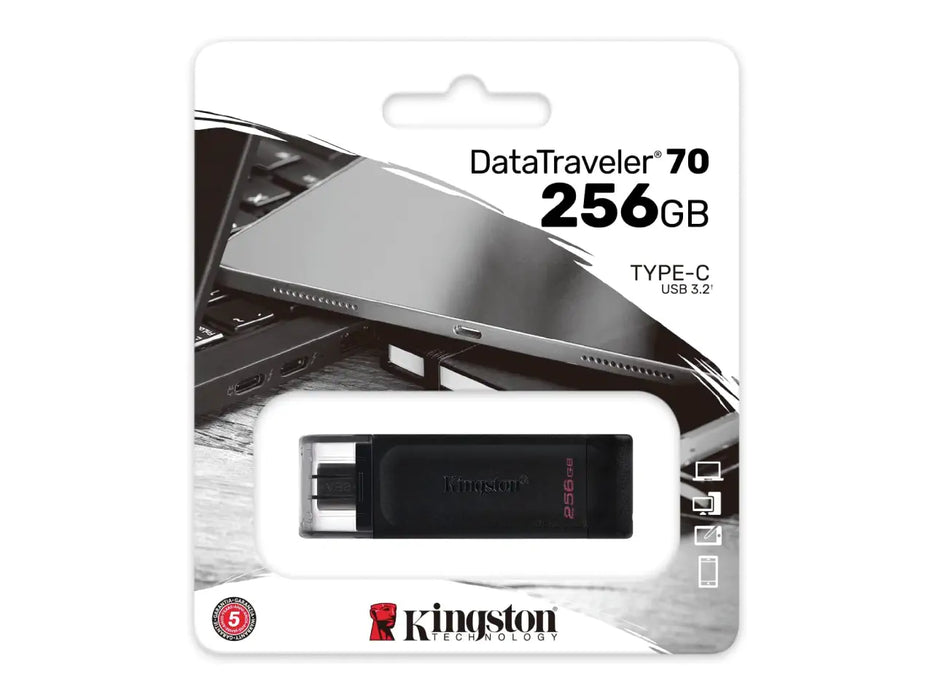 Kingston DataTraveler 70 256GB USB-C 3.2 Gen 1 Flash Drive