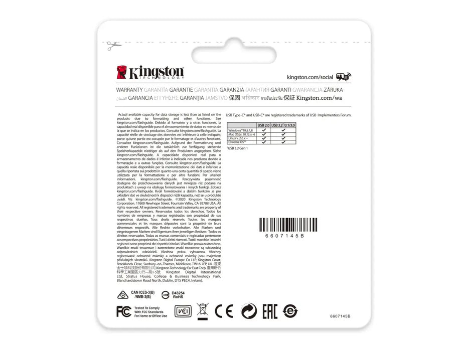 Kingston DataTraveler 70 256GB USB-C 3.2 Gen 1 Flash Drive