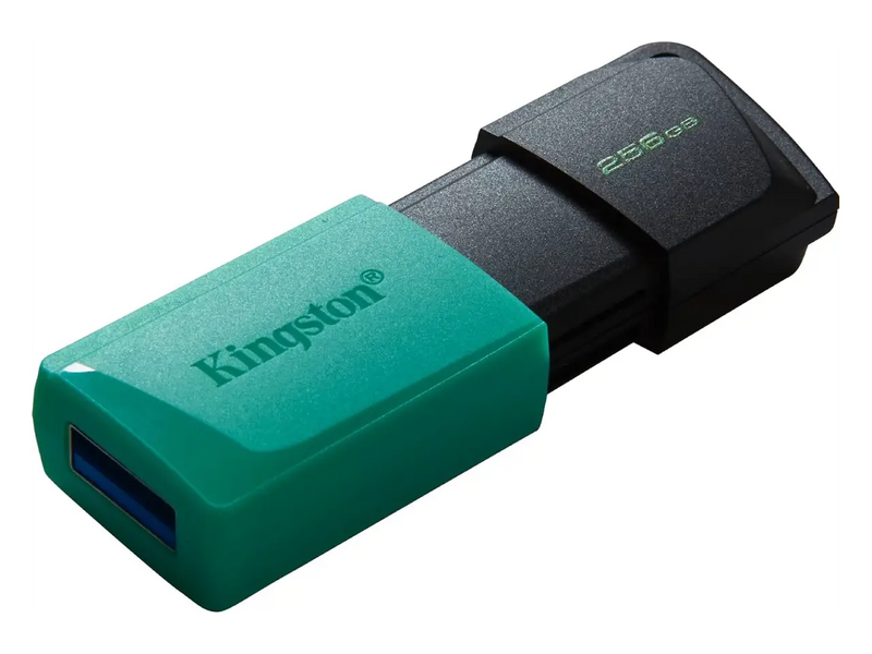 Kingston DataTraveler Exodia M 256GB USB 3.2 Flash Drive (Black + Teal)