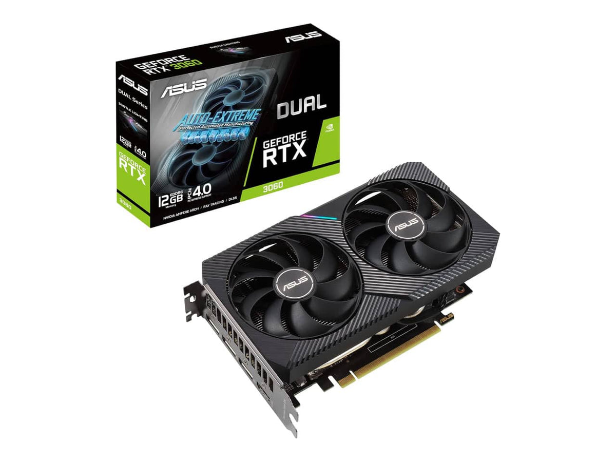 ASUS Dual GeForce RTX 3060 V2 OC Edition Graphics Card (12GB GDDR6