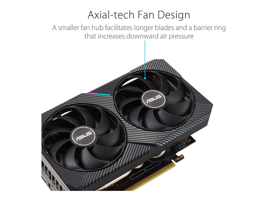 ASUS Dual GeForce RTX 3060 V2 OC Edition Graphics Card (12GB GDDR6) DUAL-RTX3060-O12G-V2