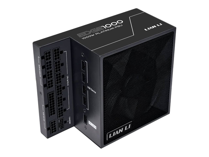 Lian Li Edge Series 1000W Power Supply (1000W, 80 Plus Platinum, ATX 3.1, Fully Modular, Black)