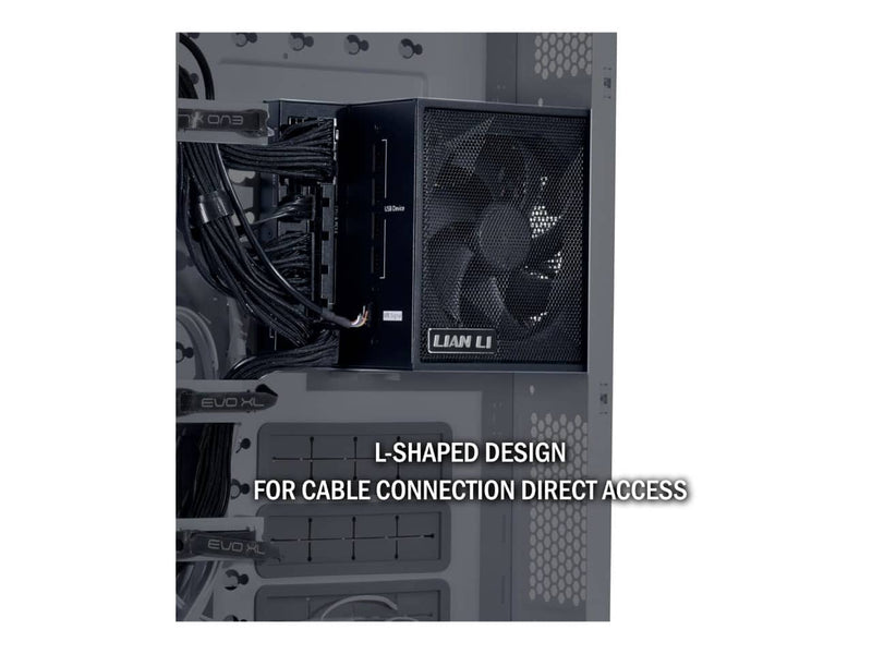Lian Li Edge Series 1000W Power Supply (1000W, 80 Plus Platinum, ATX 3.1, Fully Modular, Black)