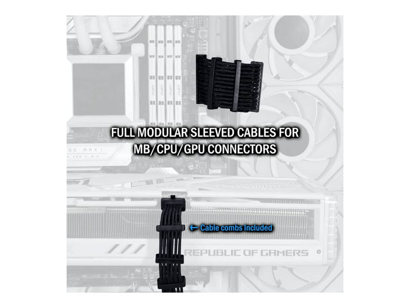 Lian Li Edge Series 1000W Power Supply (1000W, 80 Plus Platinum, ATX 3.1, Fully Modular, Black)