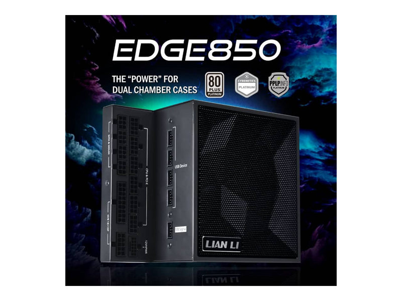 Lian Li Edge Series 850W Power Supply (850W, 80 Plus Platinum, ATX 3.1, Fully Modular)