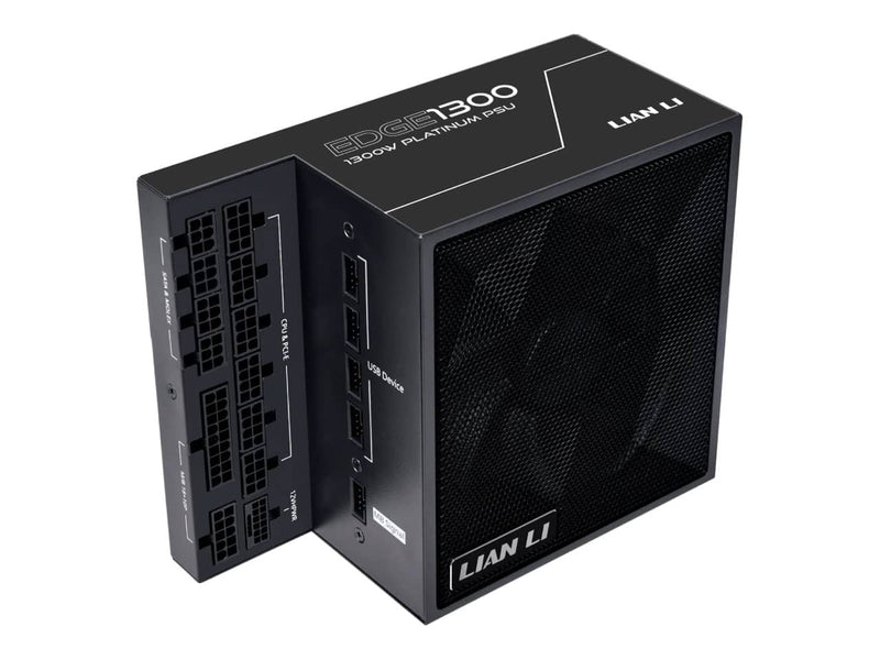 Lian Li Edge Series 1300W Power Supply (1300W, 80 Plus Platinum, ATX 3.1, Fully Modular, Black)
