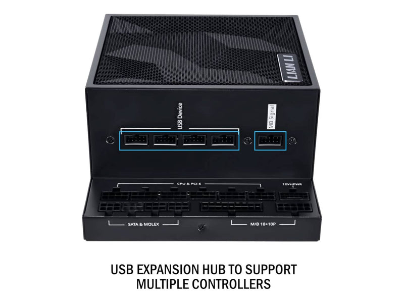 Lian Li Edge Series 1300W Power Supply (1300W, 80 Plus Platinum, ATX 3.1, Fully Modular, Black)