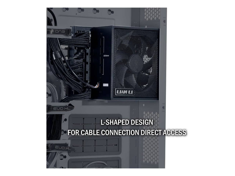 Lian Li Edge Series 1300W Power Supply (1300W, 80 Plus Platinum, ATX 3.1, Fully Modular, Black)