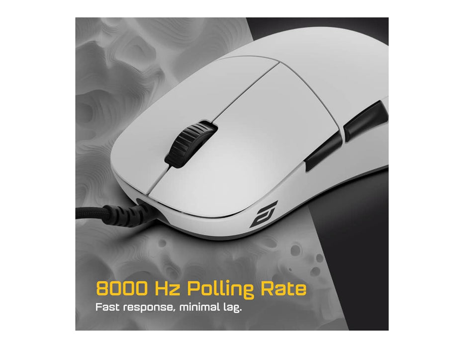 End Game Gear XM2w 8K Wired Gaming Mouse, 4K Polling, White