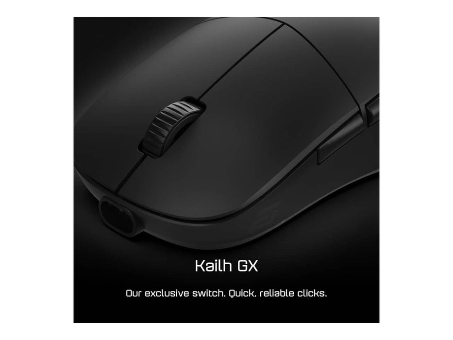 End Game Gear XM2w 4K Wireless Gaming Mouse, Right-handed, 2.4Ghz/USB-C, 26K DPI, 4K Dongle, Black