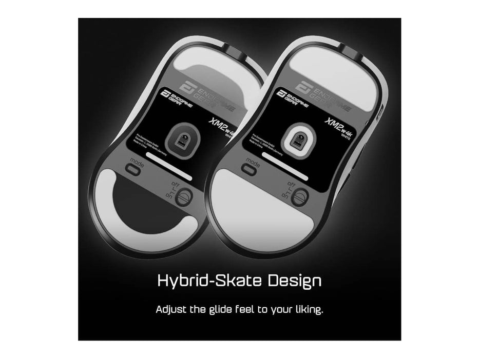 End Game Gear XM2w 4K Wireless Gaming Mouse, Right-handed, 2.4Ghz/USB-C, 26K DPI, 4K Dongle, White