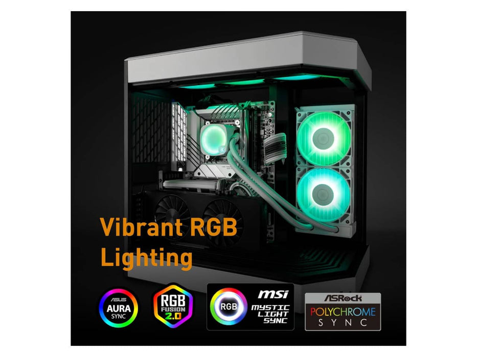 EKWB EK-Nucleus AIO CR240 Lux D-RGB CPU Liquid / Water Cooler, 240mm Radiator, 2x EK-FPT 120mm D-RGB Fans, Intel & AMD Sockets
