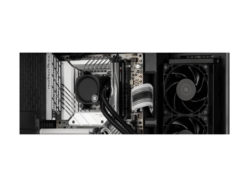 EKWB EK-Nucleus AIO CR360 Dark CPU Liquid / Water Cooler, 360mm Radiator, 3x EK-FPT 120mm Black Fans, Intel & AMD Sockets