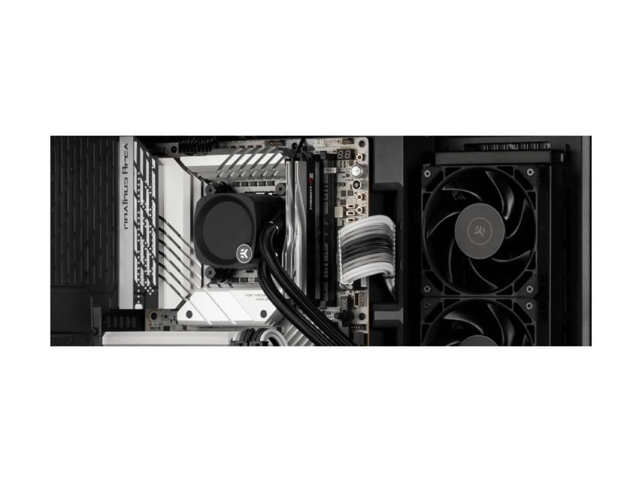 EKWB EK-Nucleus AIO CR360 Dark CPU Liquid / Water Cooler, 360mm Radiator, 3x EK-FPT 120mm Black Fans, Intel & AMD Sockets