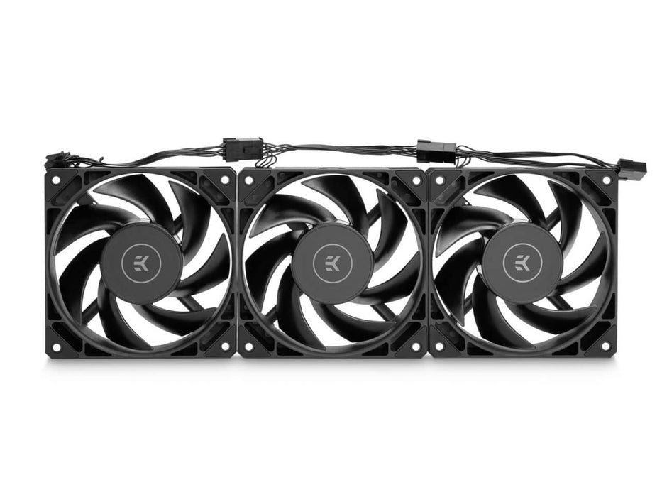 EKWB EK-Nucleus AIO CR360 Dark CPU Liquid / Water Cooler, 360mm Radiator, 3x EK-FPT 120mm Black Fans, Intel & AMD Sockets