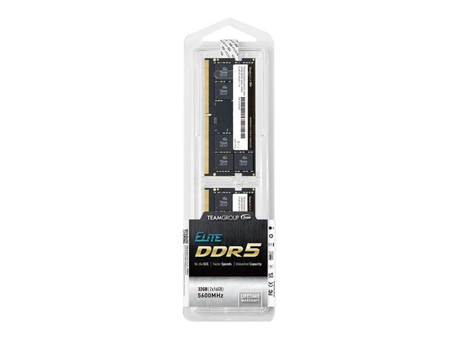 TeamGroup Elite 32GB (2x16GB) DDR5-5600 Laptop Memory (TED532G5600C46ADC-S01)
