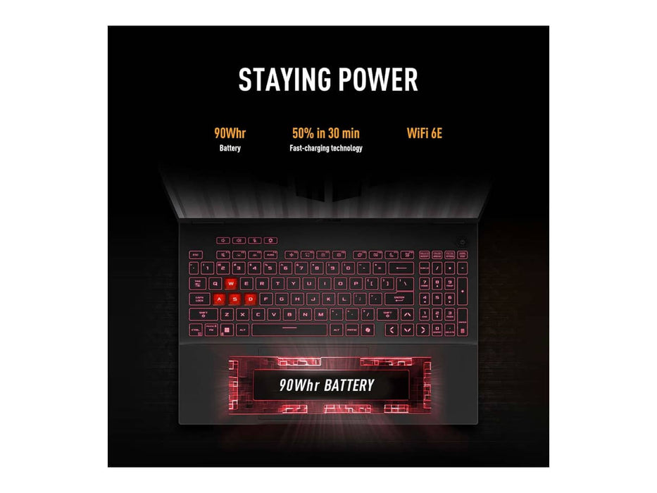 ASUS TUF Gaming A16 Gaming Laptop, 16" FHD+, 165Hz Display, AMD Ryzen, GeForce RTX 4060, 16GB DDR5, 1TB PCIe Gen4 SSD, Dolby Atmos, Windows 11 (FA608WV-DB94)