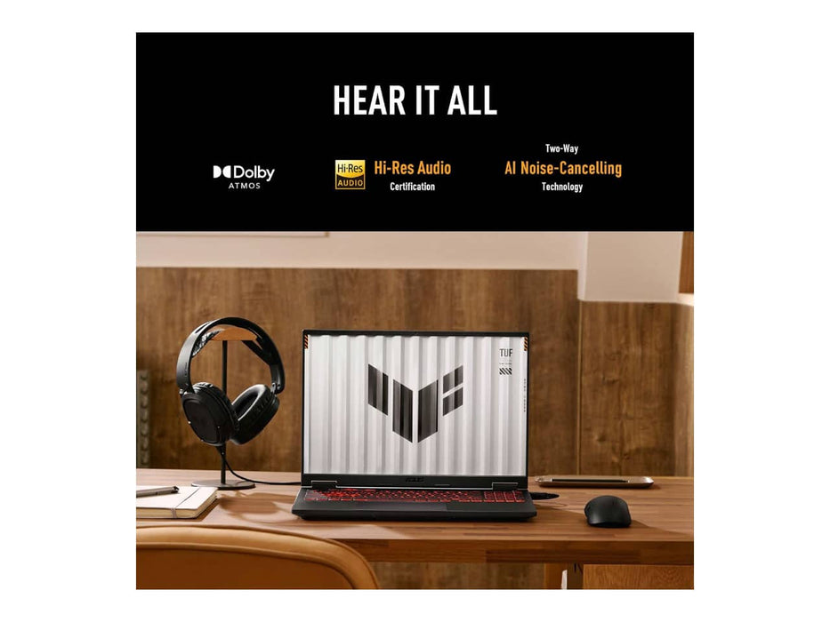 ASUS TUF Gaming A16 Gaming Laptop, 16" FHD+, 165Hz Display, AMD Ryzen, GeForce RTX 4060, 16GB DDR5, 1TB PCIe Gen4 SSD, Dolby Atmos, Windows 11 (FA608WV-DB94)