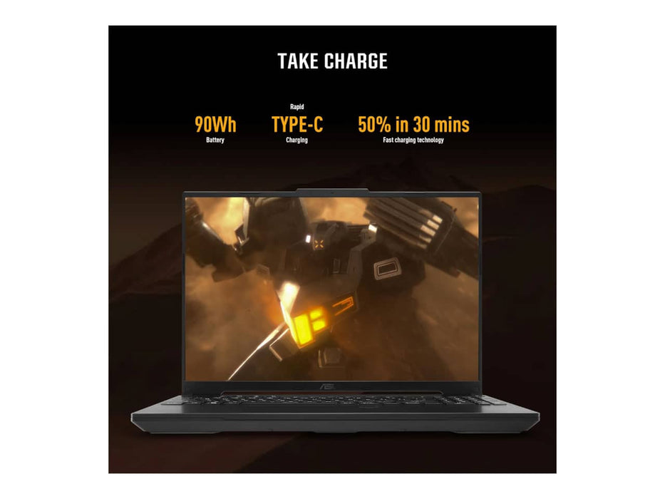 ASUS TUF Gaming A16 Gaming Laptop, 16" FHD+, 165Hz Display, AMD Ryzen 7, AMD Radeon RX7600S, 16GB DDR5, 1TB PCIe Gen4 SSD, Wi-Fi 6, Windows 11 (FA617NSR-DS71-CA)