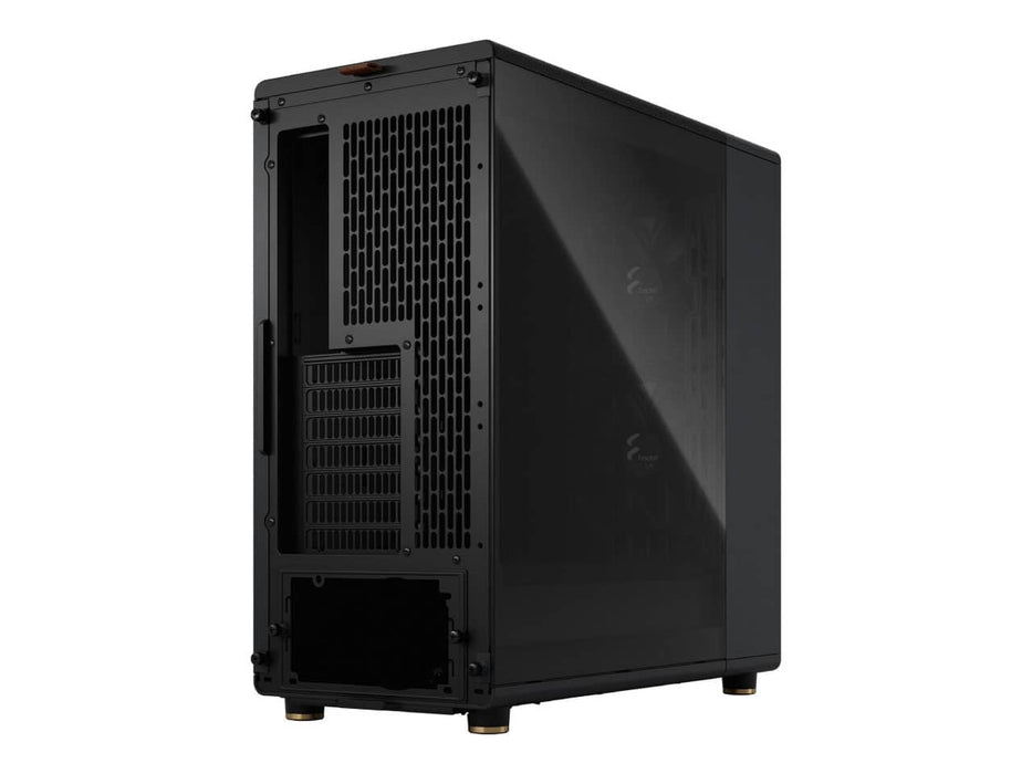 Fractal Design North ATX / mATX Mid Tower Computer Case, Charcoal Black with Walnut Front, Tinted Tempered Glass Side Panel (FD-C-NOR1C-02)