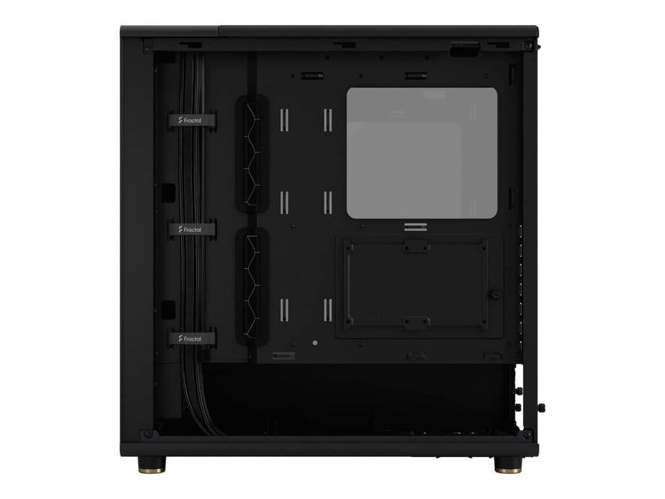 Fractal Design North ATX / mATX Mid Tower Computer Case, Charcoal Black with Walnut Front, Tinted Tempered Glass Side Panel (FD-C-NOR1C-02)