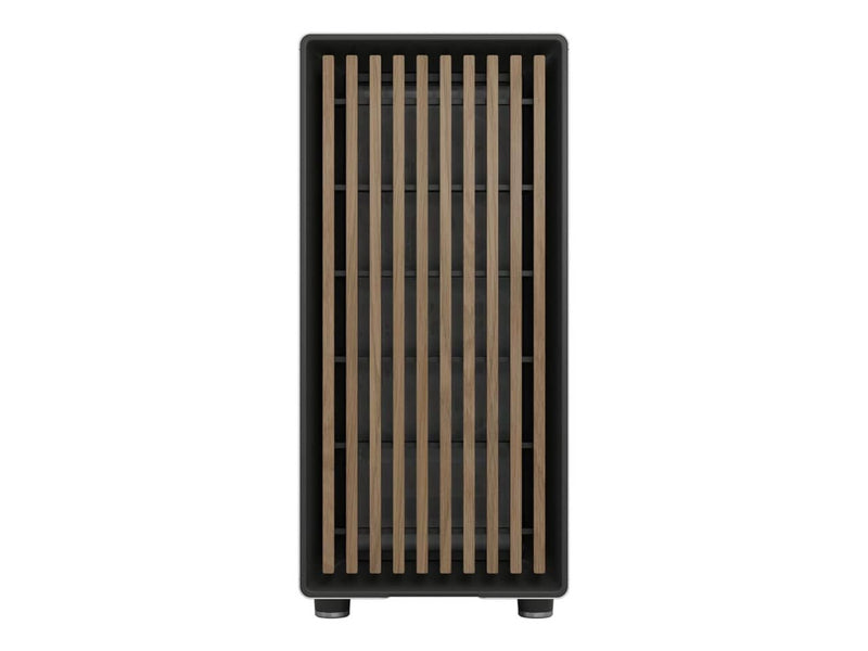 Fractal Design North ATX / mATX Mid Tower Computer Case, Chalk White with Oak Front, Tinted Tempered Glass Side Panel (FD-C-NOR1C-04)
