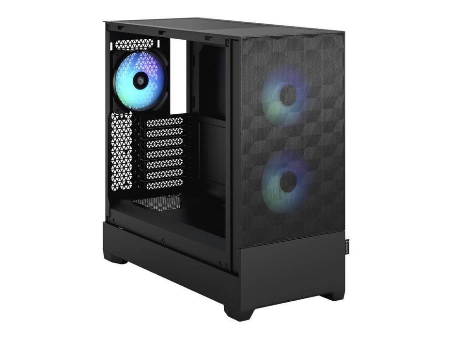Fractal Design Pop Air RGB Black High-Airflow Computer Case, Tempered Glass, ATX Mid Tower (FD-C-POR1A-06)