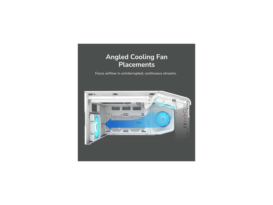 Cougar FV270 RGB Mid Tower E-ATX Computer Case, 420mm GPU Support, Built-in ARGB PWM Fans