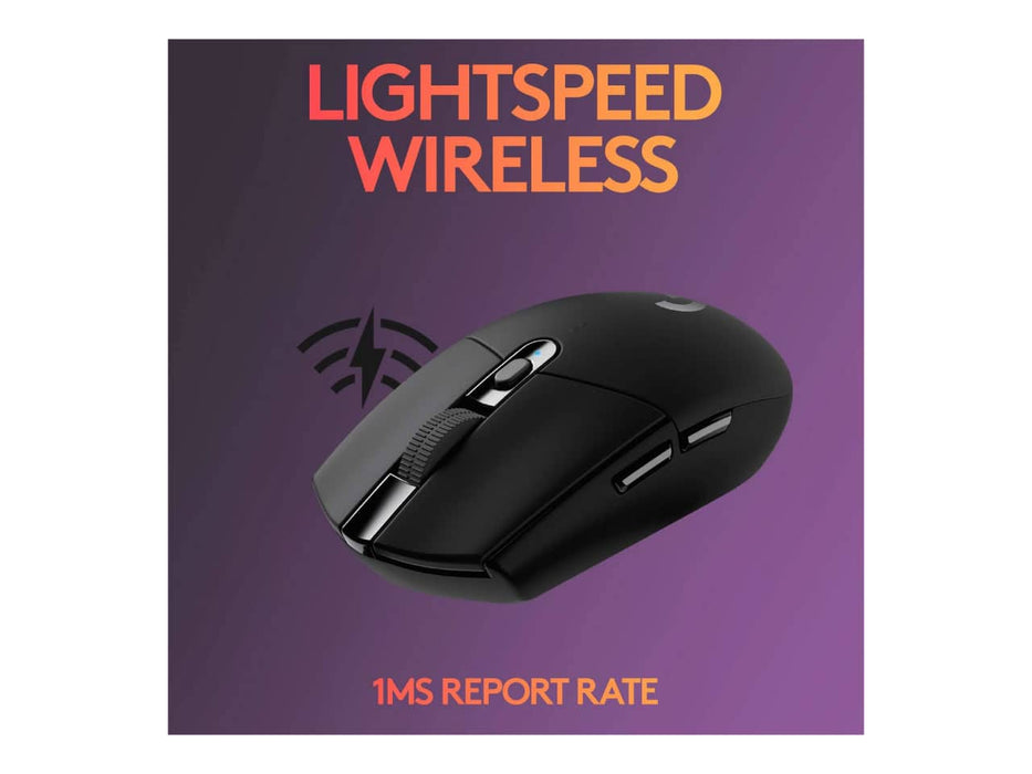 Logitech G305 Lightspeed Wireless Gaming Mouse, 12,000 DPI, Hero 12K Sensor, Lightweight, Black