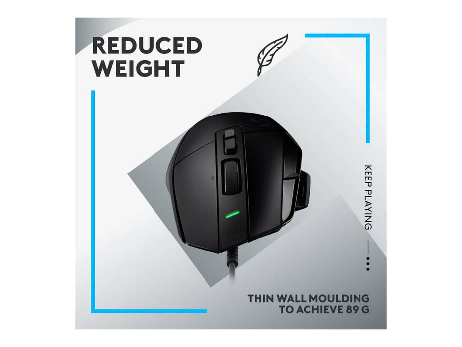 Logitech G502 X Wired Gaming Mouse, Hero 25K Gaming Sensor, Black