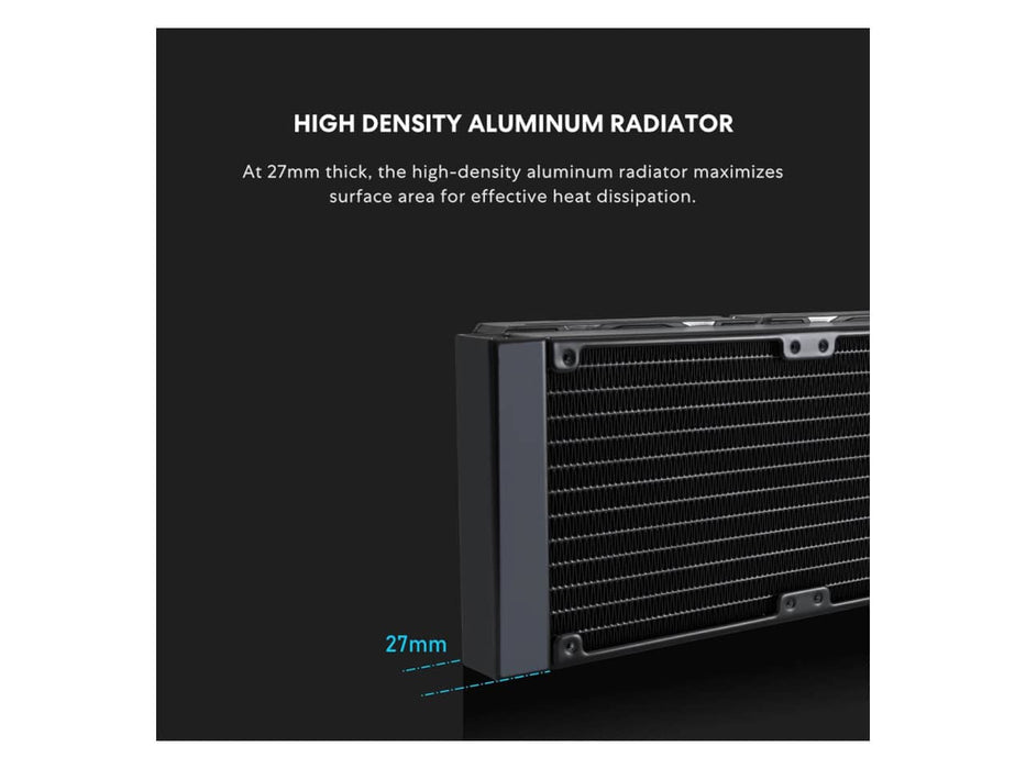 Lian Li Galahad II Lite 360 AIO CPU Liquid / Water Cooler, 360mm, ARGB