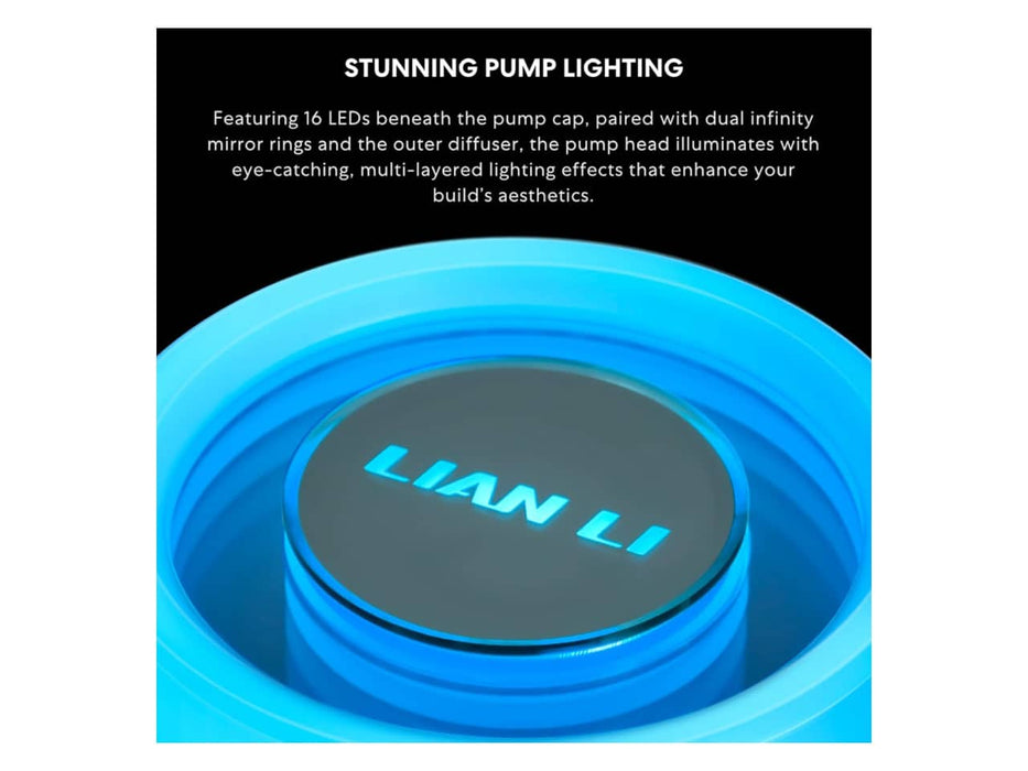 Lian Li Galahad II Lite 360 AIO CPU Liquid / Water Cooler, 360mm, ARGB