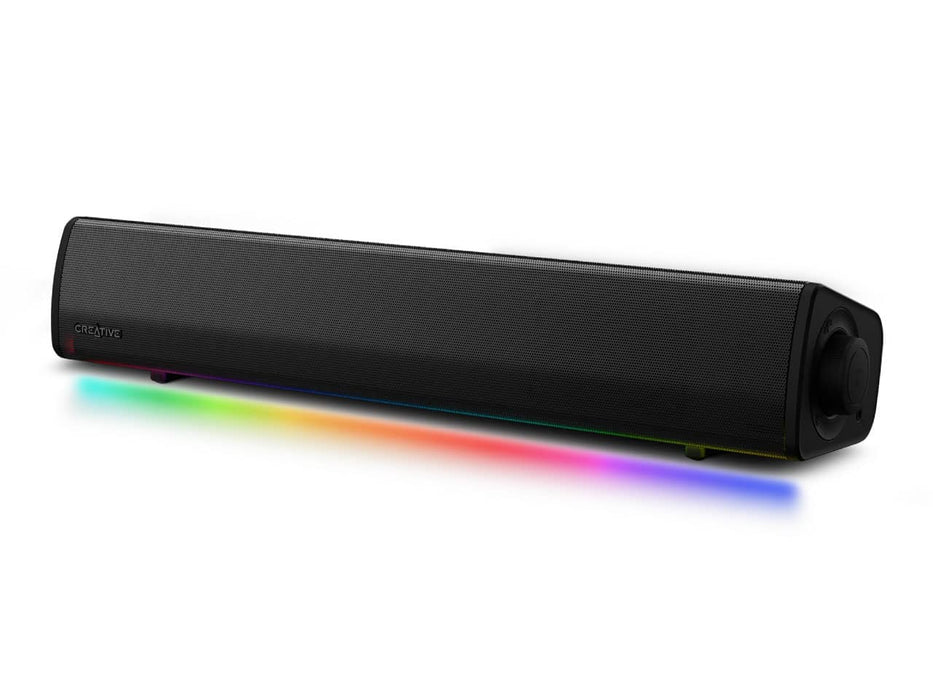 Creative Sound Blaster GS3 Compact Gaming Soundbar, SuperWide technology, 24W peak power, USB-C, AUX, Bluetooth 5.4