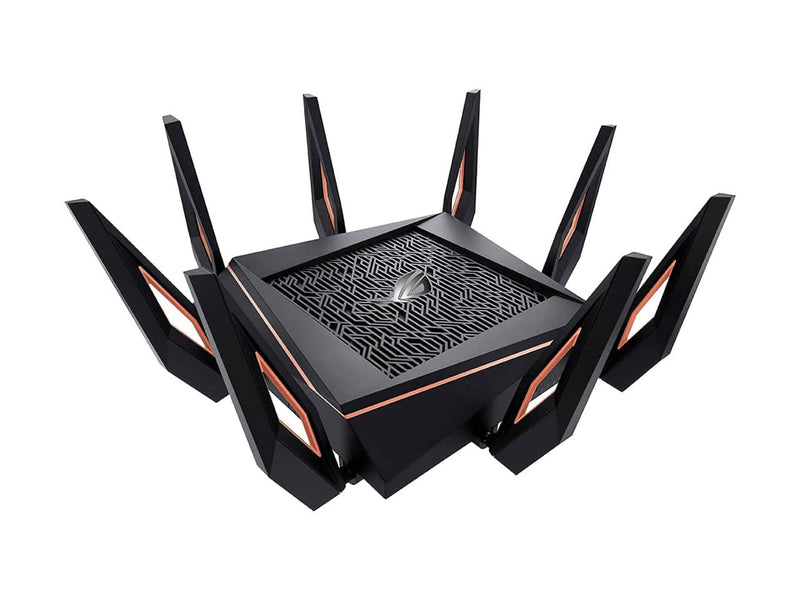 ASUS ROG Rapture WiFi 6 Wireless Gaming Router (GT-AX11000) - Tri-Band 10 Gigabit, 1.8GHz Quad-Core CPU