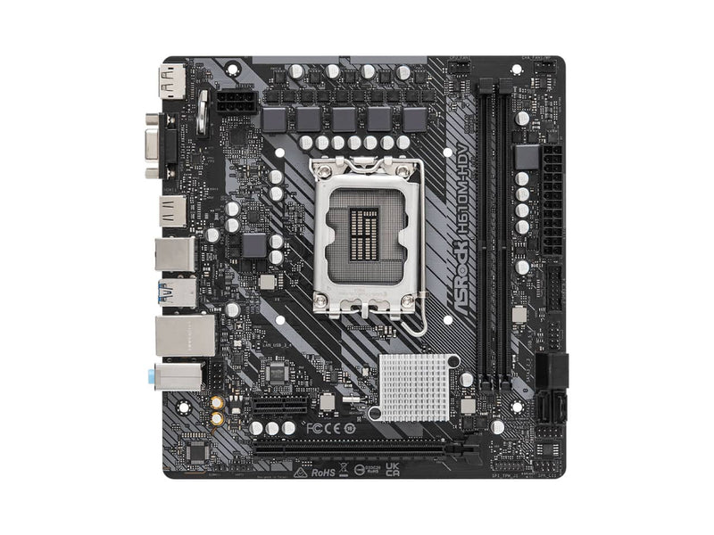 ASRock H610M-HDV, Intel LGA 1700, Micro ATX Motherboard