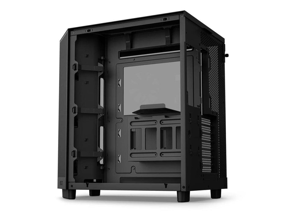 NZXT H6 Flow Compact Dual-Chamber Computer Case, ATX Mid Tower, Panoramic Tempered Glass, High Performance Airflow Panels, Black (CC-H61FB-01)