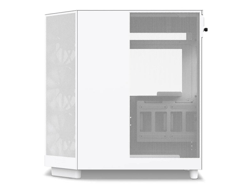 NZXT H6 Flow RGB Compact Dual-Chamber Computer Case, ATX Mid Tower, Panoramic Tempered Glass, High Performance Airflow Panels, White (CC-H61FW-R1)