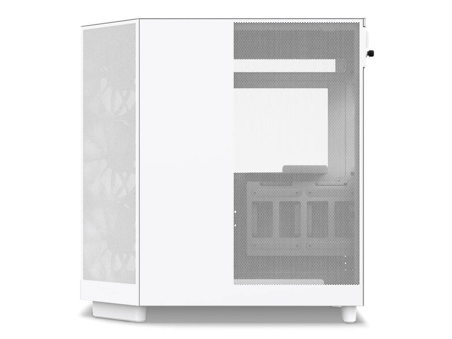 NZXT H6 Flow RGB Compact Dual-Chamber Computer Case, ATX Mid Tower, Panoramic Tempered Glass, High Performance Airflow Panels, White (CC-H61FW-R1)