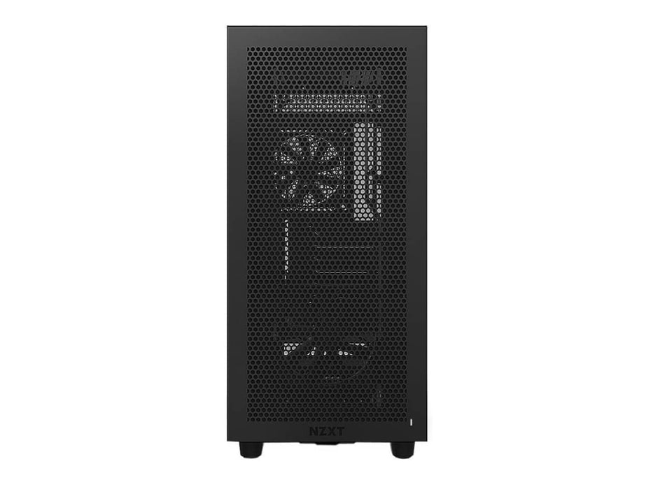 NZXT H7 Flow RGB Computer Case, ATX Mid Tower, Matte Black, RGB, Tempered Glass (CM-H71FB-R1)