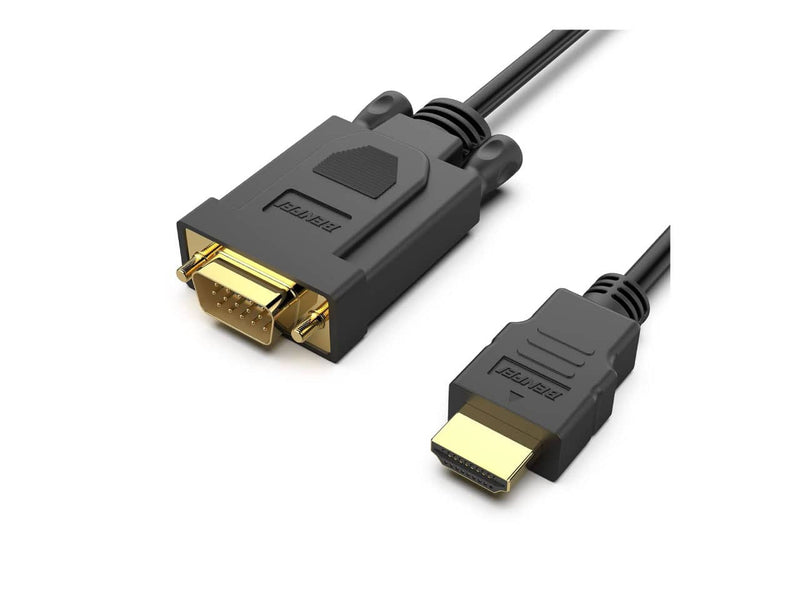 Benfei HDMI to VGA Display Cable, 6ft (Uni-Directional, Male-to-Male)
