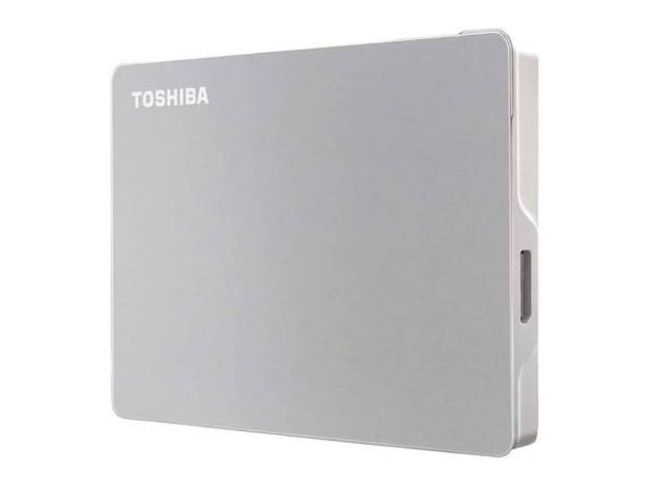 Toshiba Canvio 2TB Portable External Hard Drive, USB-C USB 3.0, Silver (HDTX120XSCAA)