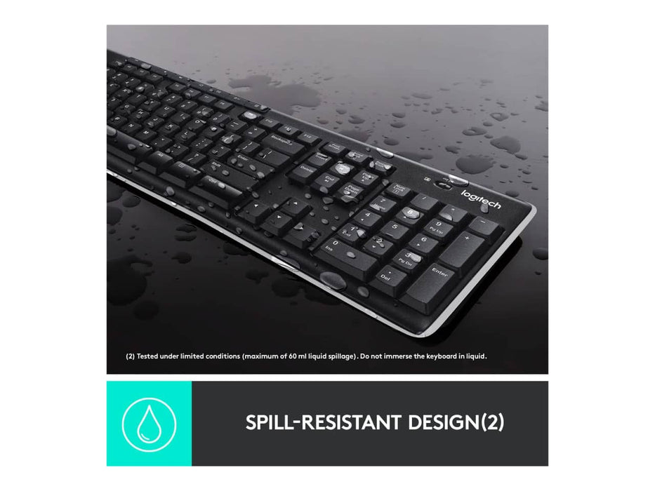 Logitech K270 2.4GHz Wireless Keyboard with Number Pad