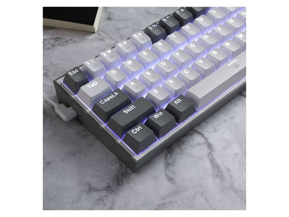 Redragon K617 Fizz 60% Wired RGB Gaming Keyboard (White & Grey)
