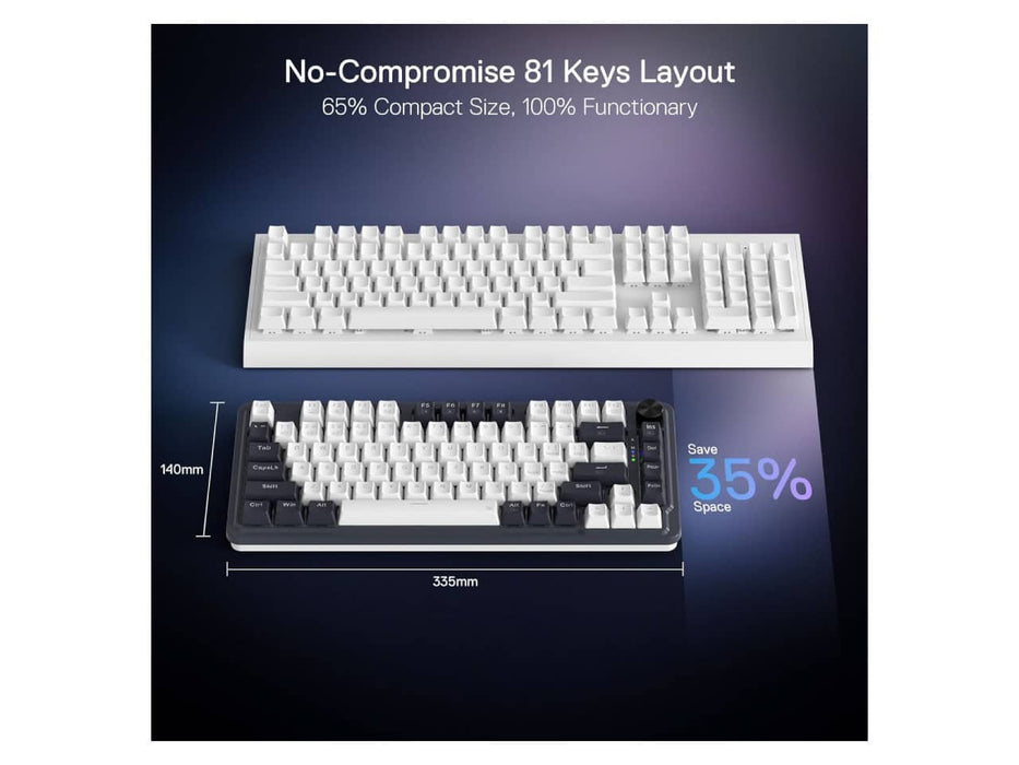 Redragon K673 Pro 75% Wireless Gasket RGB Gaming Keyboard
