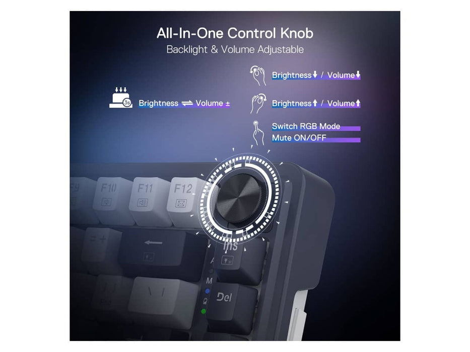 Redragon K673 Pro 75% Wireless Gasket RGB Gaming Keyboard