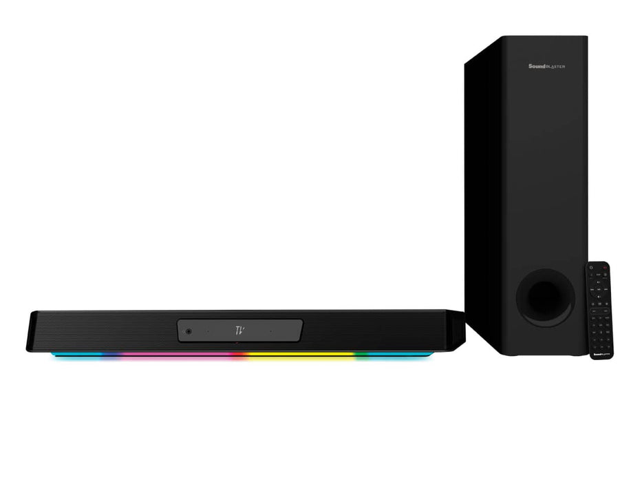 Creative Sound Blaster Katana V2X 5.1 Multi-Channel Super X-Fi Gaming Soundbar, Tri-amplified, Compact, RGB, Built in Microphone